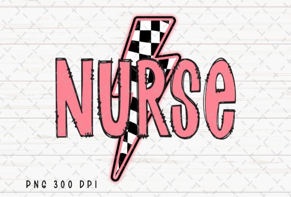 Download Pink Nurse Checkered Lightning Bolt PNG - Lightning bolt png Collection
