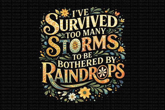 Download Survived Storms Floral Quote PNG - Floral quote png Collection