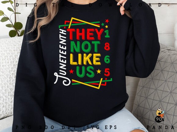 Download They Not Like Us Juneteenth SVG PNG EPS - Juneteenth svg Collection