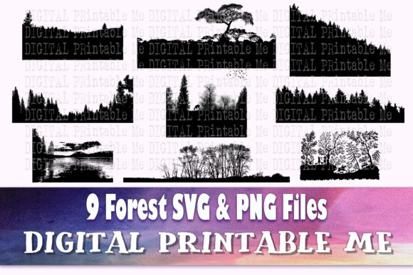 Download Forest Silhouette, Landscape SVG Bundle, - Landscape svg Collection
