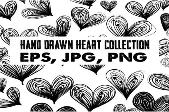 Download Hand Drawn Heart Illustration Collection - Collection Collection
