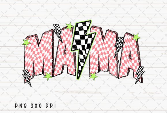Download Pink Mama Checkered Lightning Bolt PNG - Lightning bolt png Collection