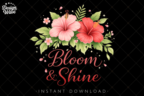 Download Bloom and Shine Floral Quote PNG - Floral quote png Collection