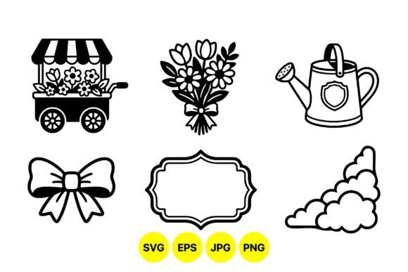 Download Floral Garden SVG Clipart Pack - Premium Bundle