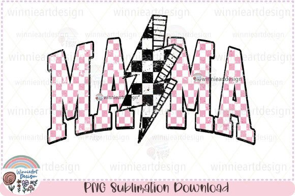 Download Retro Mama Checkered Lightning Bolt PNG - Lightning bolt png Collection