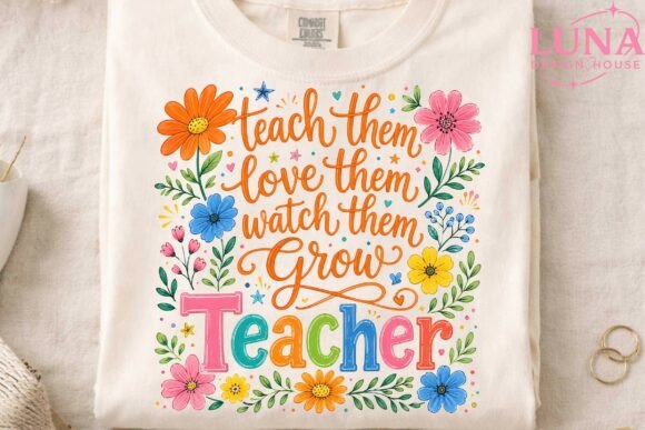 Download Teacher Floral Quote PNG Sublimation - Premium Resources